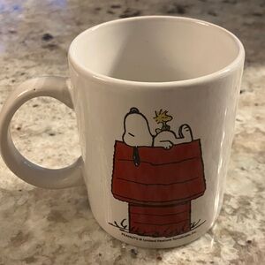 Peanuts Snoopy and Woodstock Red and White Mug
